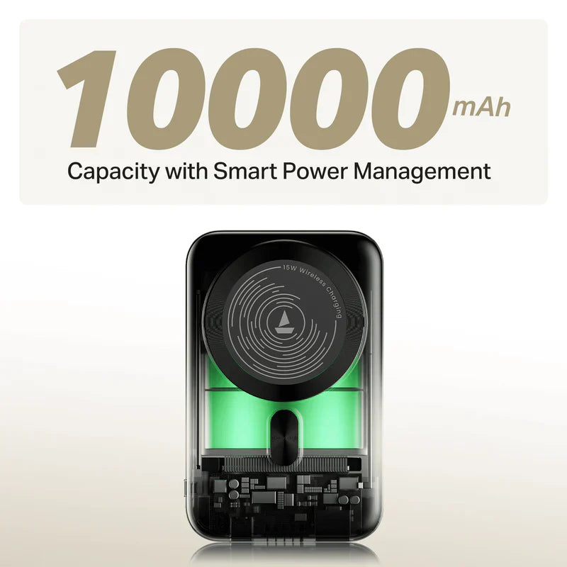 boAt EnergyShroom PB331 MagnaCharge 10000 mAh Power Bank - Rivantrends accessories