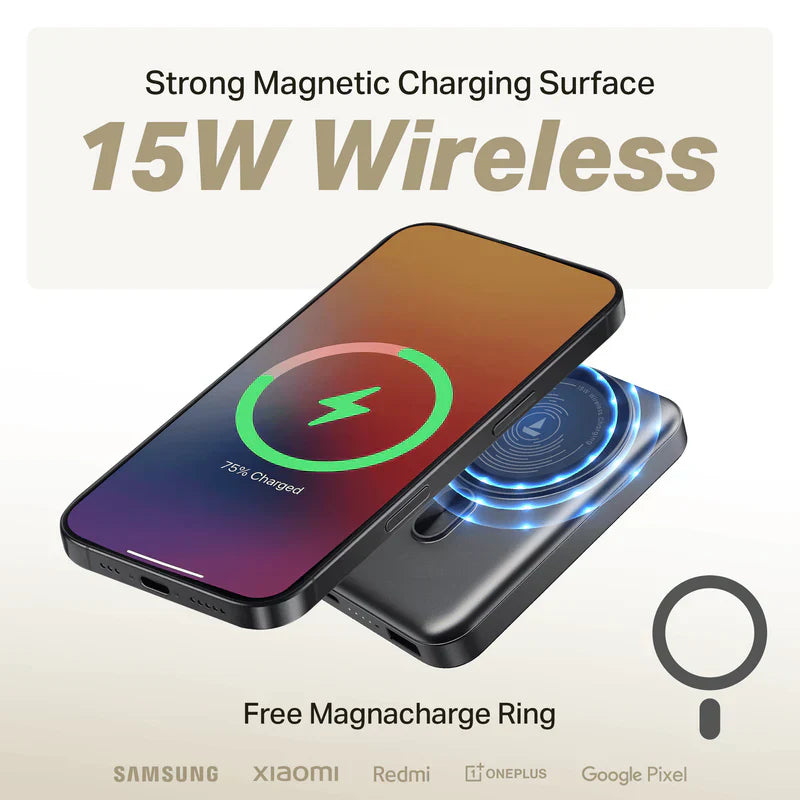 boAt EnergyShroom PB331 MagnaCharge 10000 mAh Power Bank - Rivantrends accessories