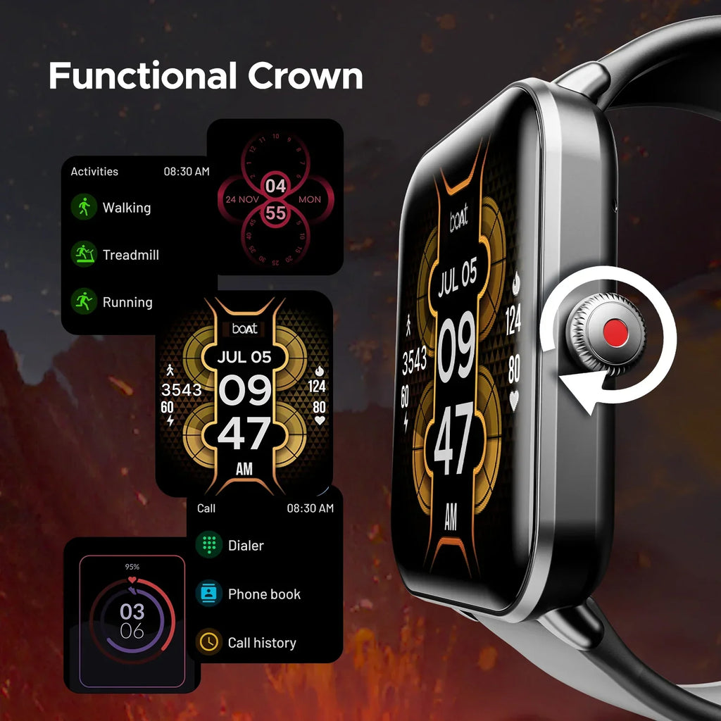 boAt Wave Fury Bluetooth Calling Smartwatch - Rivantrends accessories