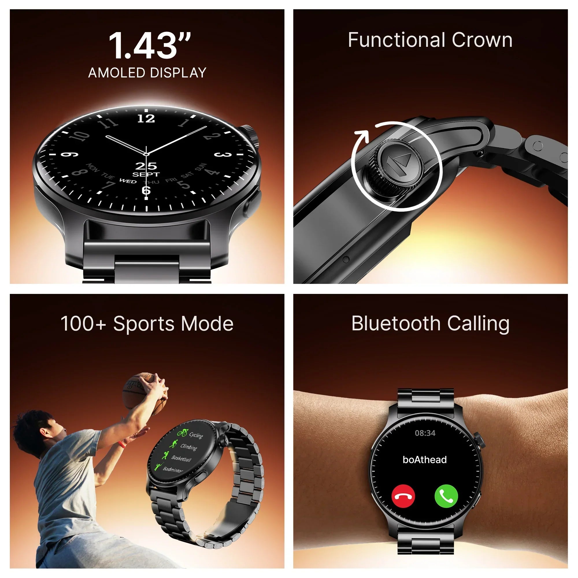 boAt Wave Fury Bluetooth Calling Smartwatch - Rivantrends accessories