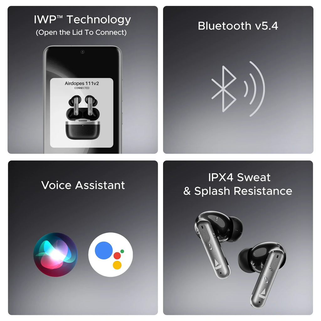 boAt Airdopes 111v2 True Wireless Earbuds- Rivantrends accessories