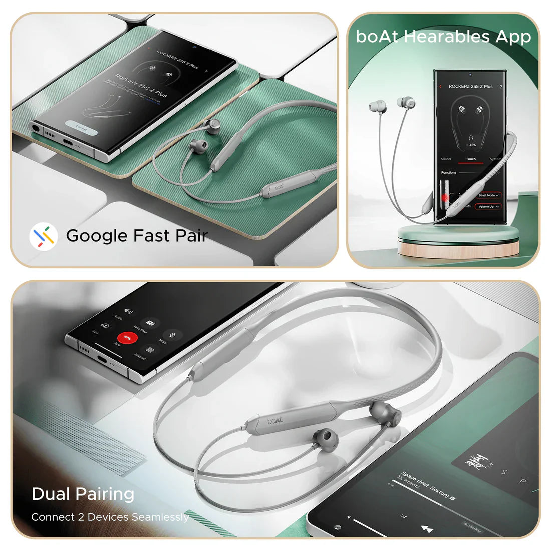 boAt Rockerz 255 Z Plus Bluetooth Wireless Neckband - Rivantrends accessories