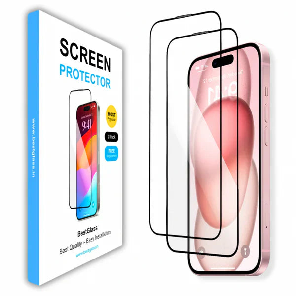UltraGlass Premium Tempered Glass for iPhone (Buy 1 Get 1 Free)
