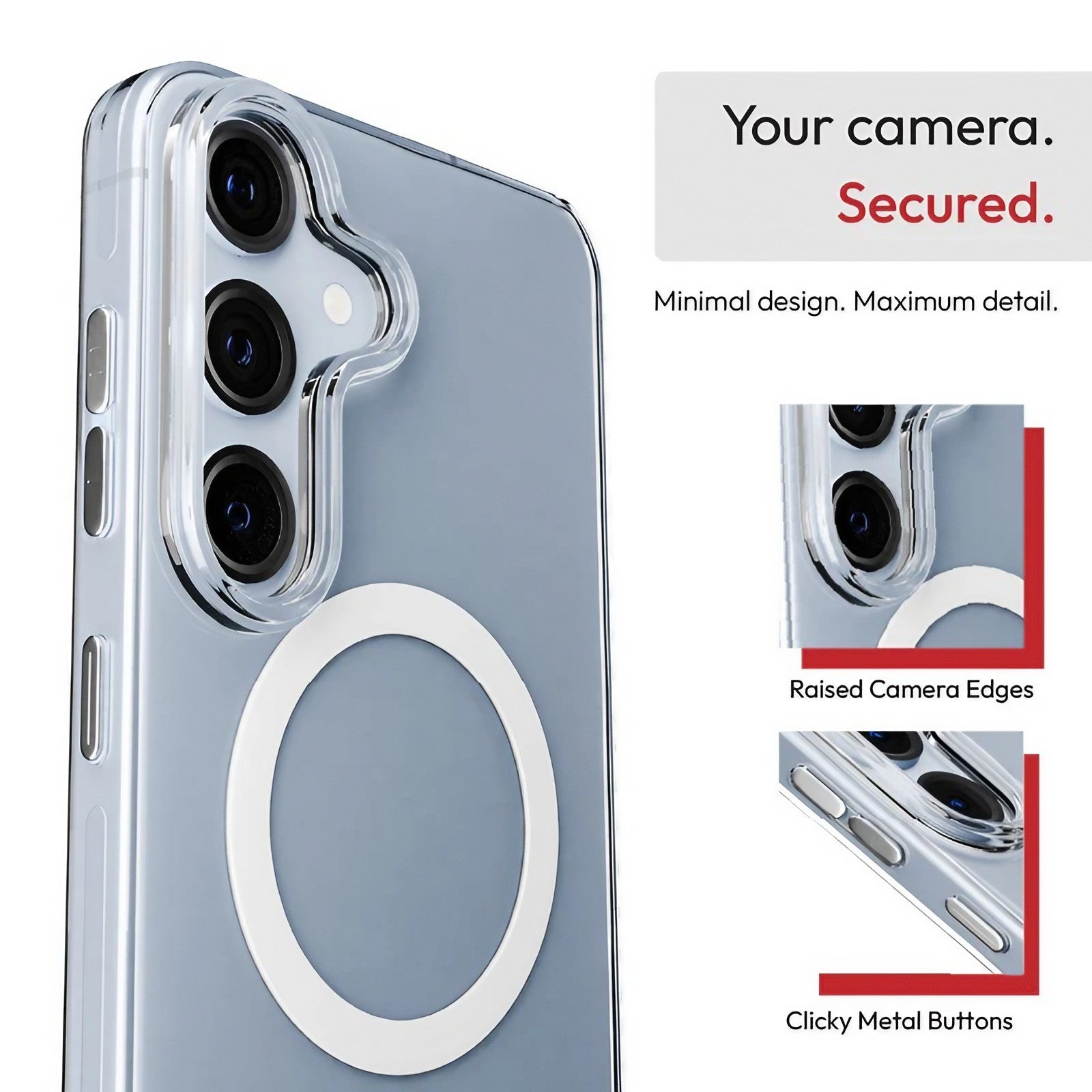 Samsung Galaxy S25 Clear Armour MagSafe Case |Rivantrends accessories