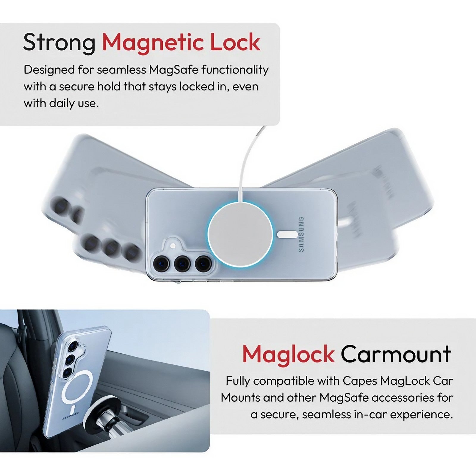 Samsung Galaxy S25 Clear Armour MagSafe Case |Rivantrends accessories
